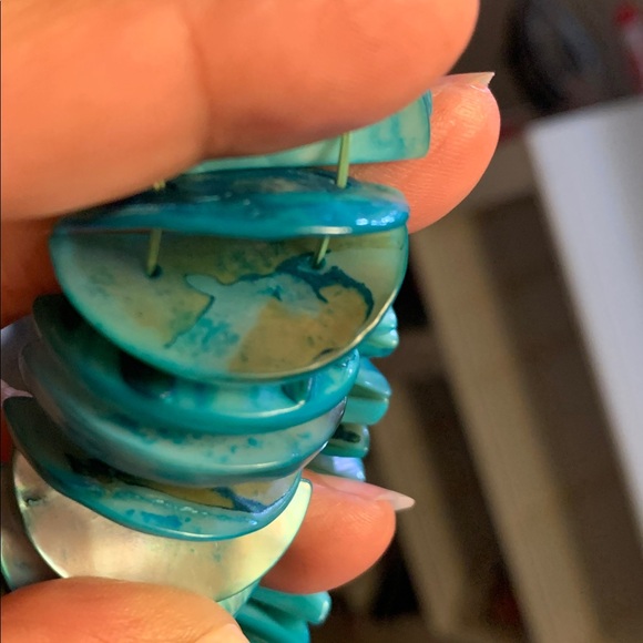 Turquoise Shell Bracelet - Picture 6 of 8